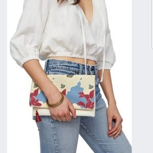 Rachel Pally reversible clutch.